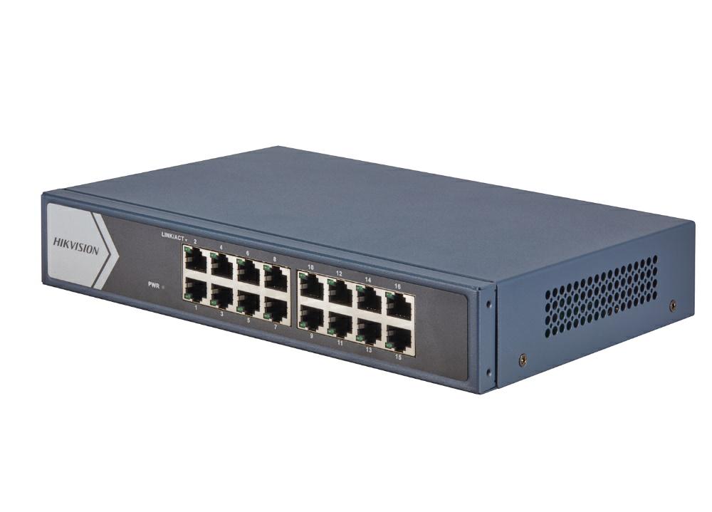 SWITCH HIKVISION 10/100/1000 16P 19