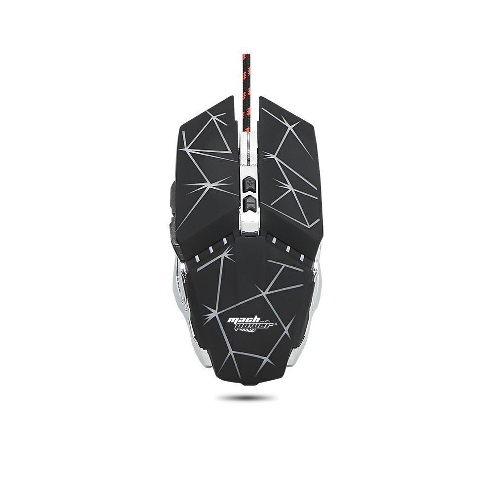MOUSE GAMING MACH POWERUSB 7 TASTI 3200DPI STAR BLACK 4*COLOR